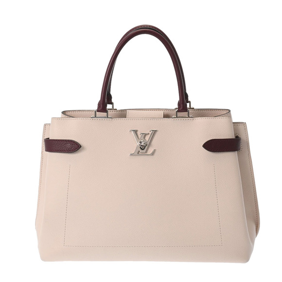 Louis Vuitton Handbags - LOUIS VUITTON Lock Me Day Rose Pink Soir Quartz Calfskin Tote Bag